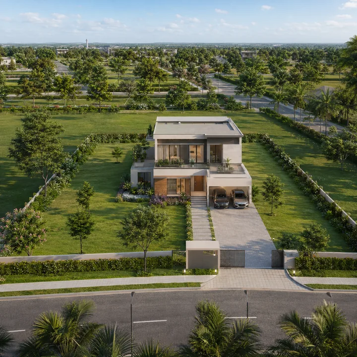 Prestige Meesaganahalli model garden home on a serviced plot Prestige Meesaganahalli model garden home on a serviced plot